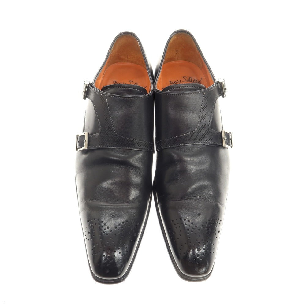 中古】サントーニ Santoni カーフレザー ダブルモンク ドレスシューズ