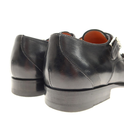 [Used] Santoni Calf Leather Double Monk Dress Shoes Black [Size 5 1/2] [BLK] [S/S/A/W] [Condition Rank B] ​​[Men&