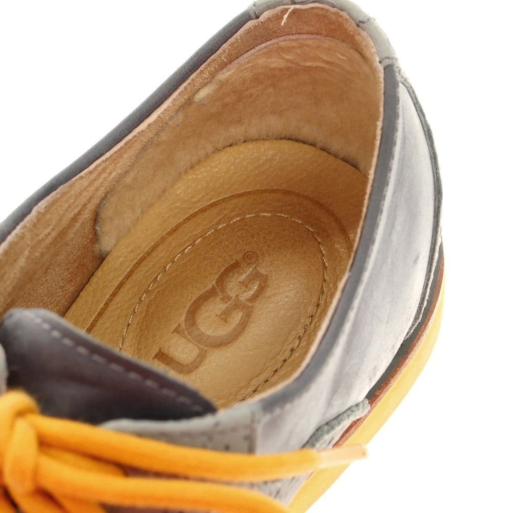 [Used] UGG Leather Saddle Shoes Cool Gray x Orange [Size 25.5] [GRY] [S/S/A/W] [Condition Rank C] [Men&