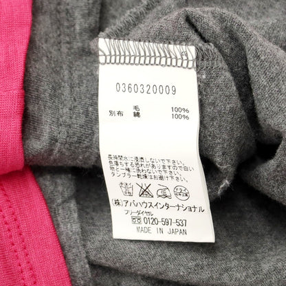 [Used] DESIGNWORKS High Gauge Wool V-Neck Knit Pink x Gray [Size 44] [PNK] [A/W] [Condition Rank B] ​​[Men&