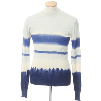 [Used] D&amp;amp;G Silk Crew Neck Pullover Knit Blue x White [Size S] [BLU] [S/S] [Condition Rank C] [Men&