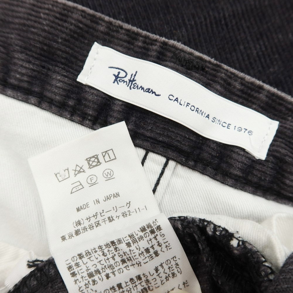 [Used] Ron Herman Repaired Cotton Corduroy Pants Dark Gray [Size S] [GRY] [A/W] [Condition Rank B] ​​[Men&