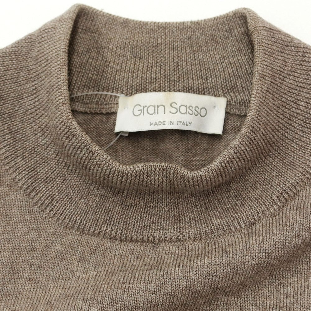 [Used] GRAN SASSO High gauge wool high neck knit dark beige [Size 48] [BEI] [A/W] [Condition Rank B] ​​[Men&