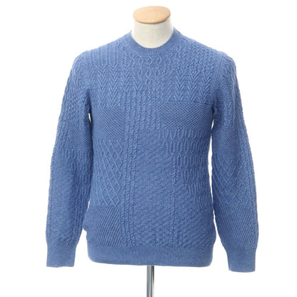 [Used] Altea Cotton Crew Neck Pullover Knit Blue [Size S] [BLU] [S/S] [Condition Rank B] [Men&