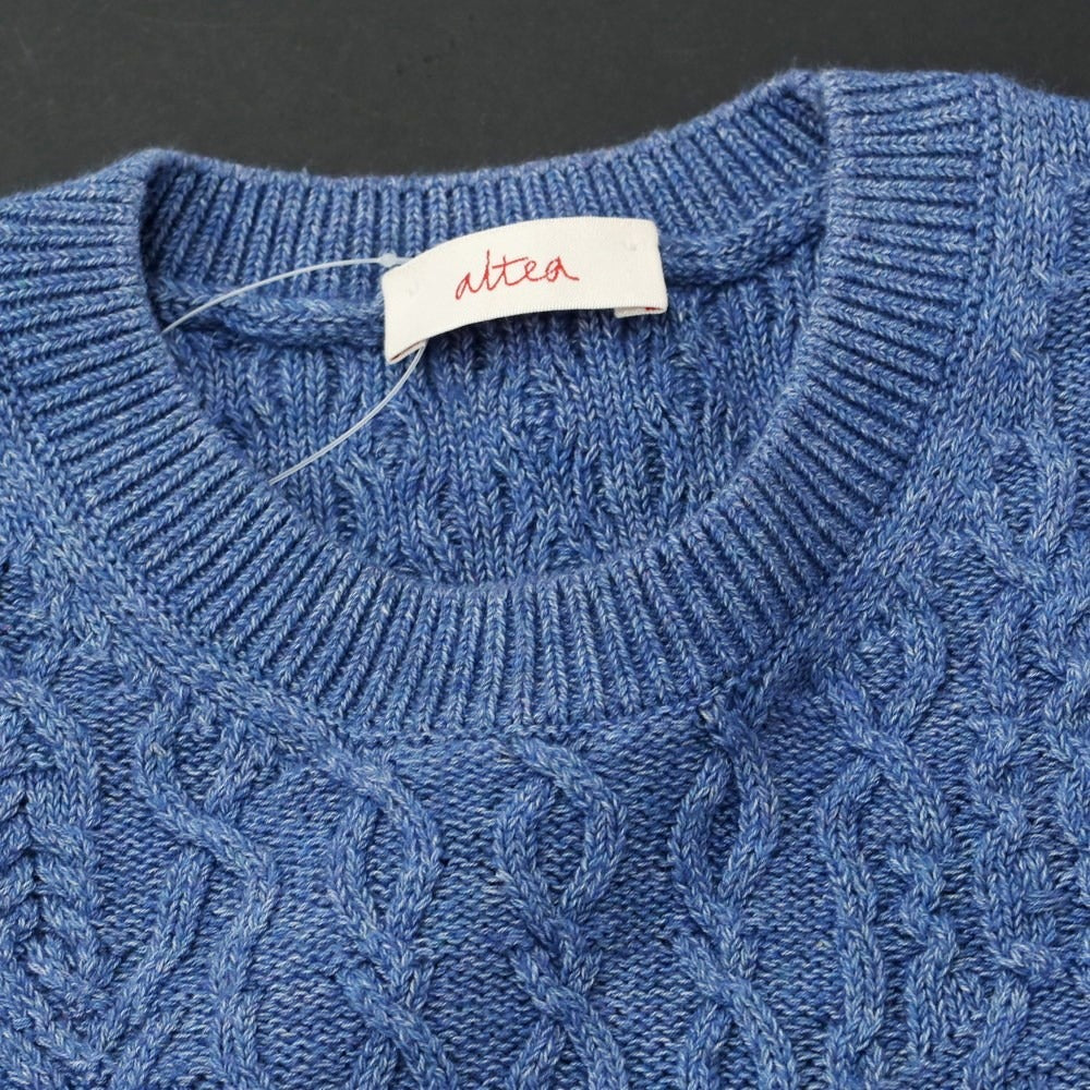 [Used] Altea Cotton Crew Neck Pullover Knit Blue [Size S] [BLU] [S/S] [Condition Rank B] [Men&