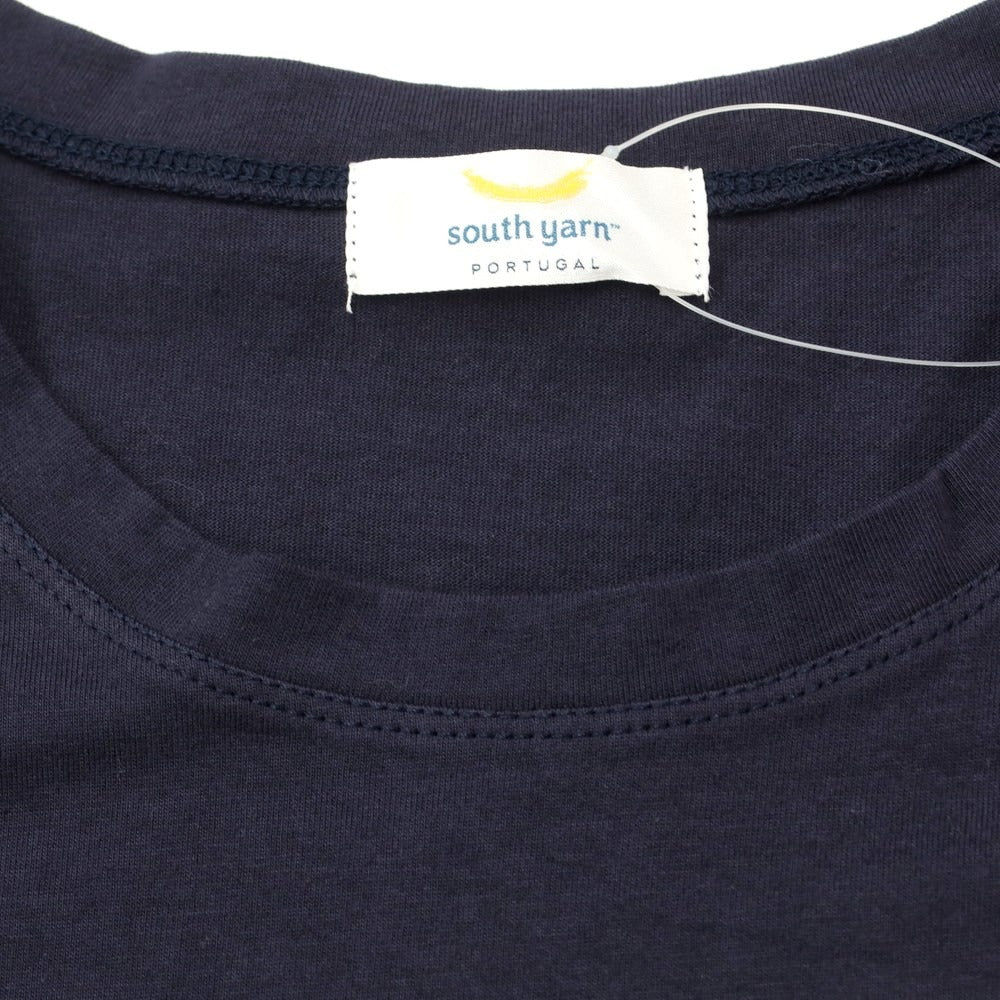 [Used] South Yarn Cotton Crew Neck Long Sleeve T-Shirt Navy [Size not specified (approximately M)] [NVY] [S/S/A/W] [Condition Rank B] ​​[Men&