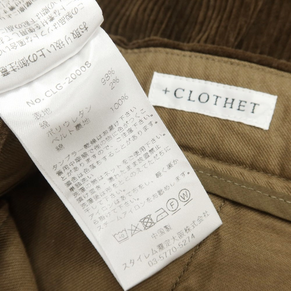 [Used] CrossCloset crossclothet Cotton Corduroy Pants Brown [Size 2] [BRW] [A/W] [Condition Rank B] ​​[Men&