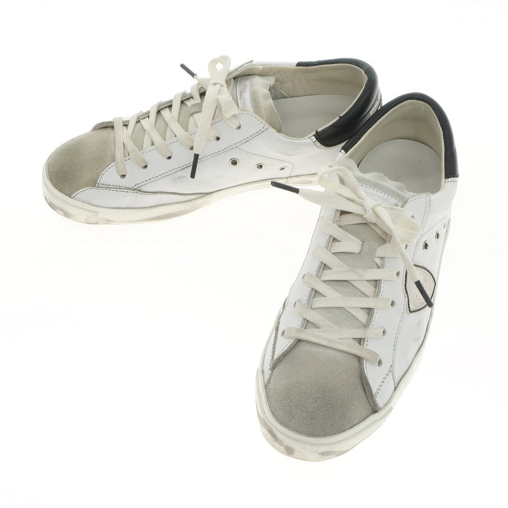 [Used] Philippe Model PHILIPPE MODEL USED processed leather sneakers white [Size 40] [WHT] [S/S/A/W] [Condition rank B] ​​[Men&