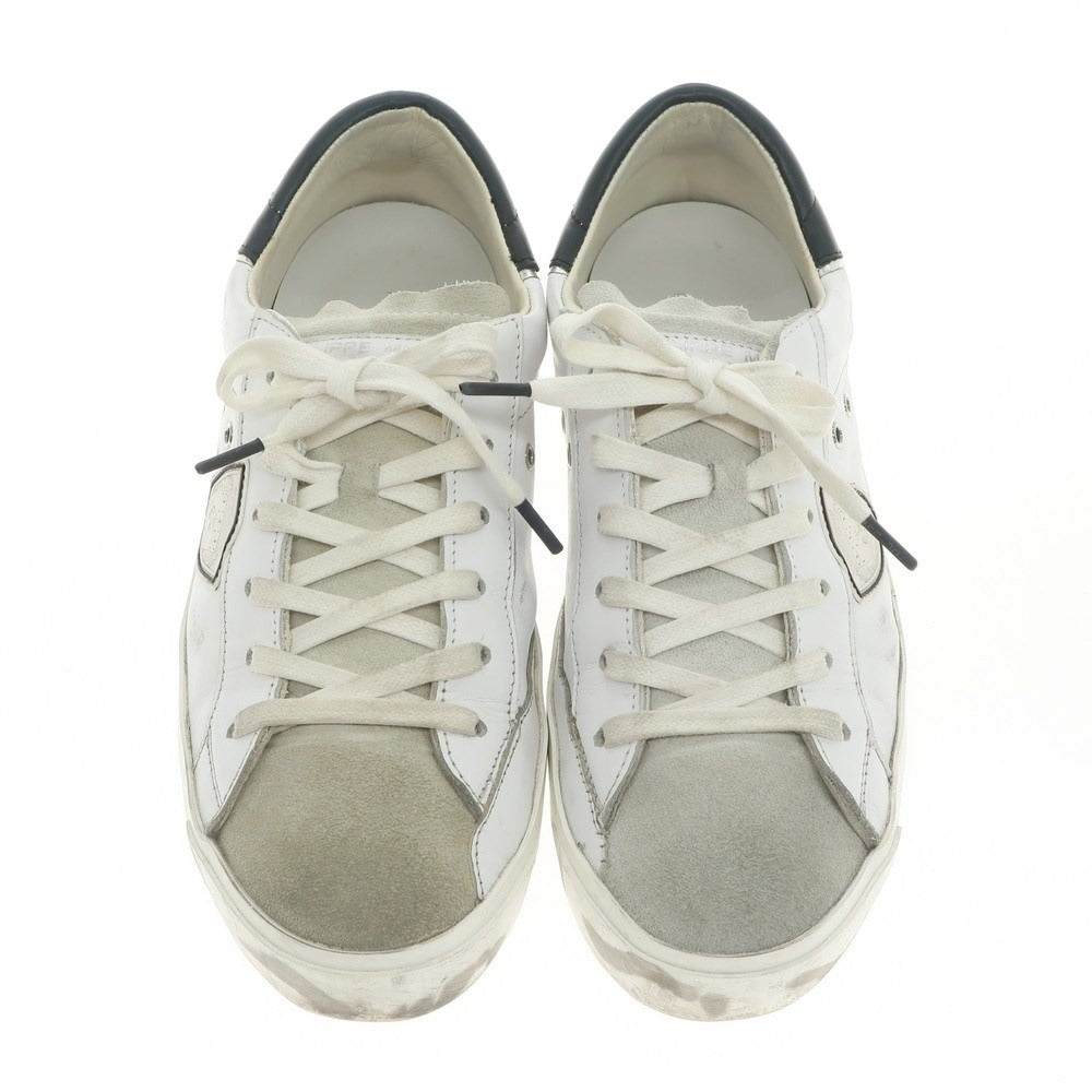 [Used] Philippe Model PHILIPPE MODEL USED processed leather sneakers white [Size 40] [WHT] [S/S/A/W] [Condition rank B] ​​[Men&