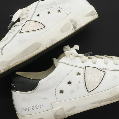 [Used] Philippe Model PHILIPPE MODEL USED processed leather sneakers white [Size 40] [WHT] [S/S/A/W] [Condition rank B] ​​[Men&