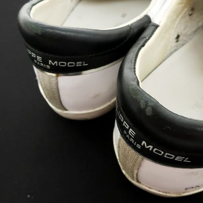 [Used] Philippe Model PHILIPPE MODEL USED processed leather sneakers white [Size 40] [WHT] [S/S/A/W] [Condition rank B] ​​[Men&