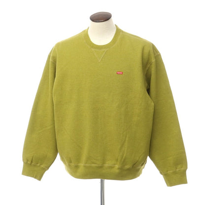[Used] Supreme 2023 Fall/Winter Small Box Crewneck Crewneck Sweatshirt Olive Yellow [Size L] [GRN] [A/W] [Condition Rank B] ​​[Men&