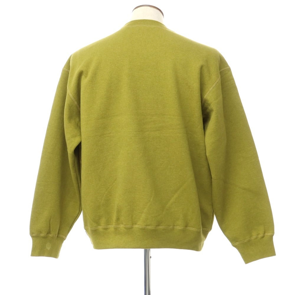 [Used] Supreme 2023 Fall/Winter Small Box Crewneck Crewneck Sweatshirt Olive Yellow [Size L] [GRN] [A/W] [Condition Rank B] ​​[Men&