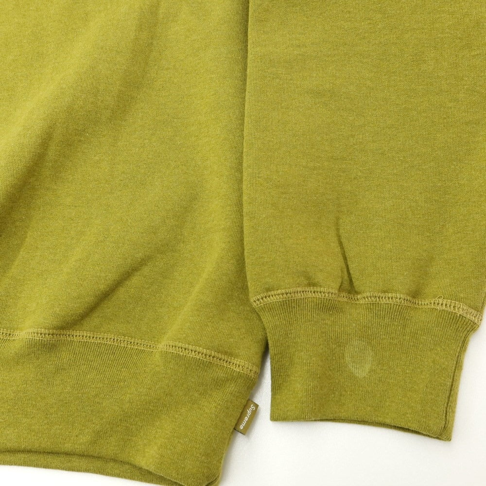 [Used] Supreme 2023 Fall/Winter Small Box Crewneck Crewneck Sweatshirt Olive Yellow [Size L] [GRN] [A/W] [Condition Rank B] ​​[Men&