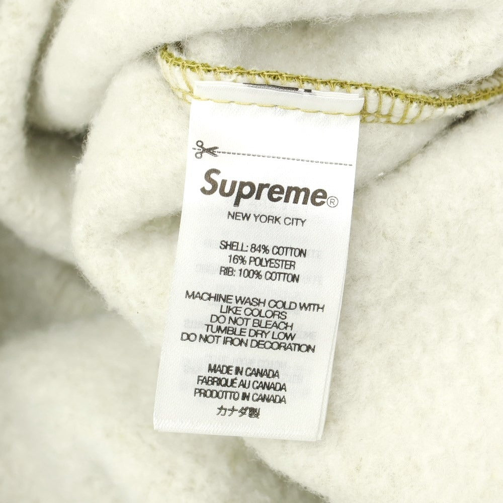 [Used] Supreme 2023 Fall/Winter Small Box Crewneck Crewneck Sweatshirt Olive Yellow [Size L] [GRN] [A/W] [Condition Rank B] ​​[Men&