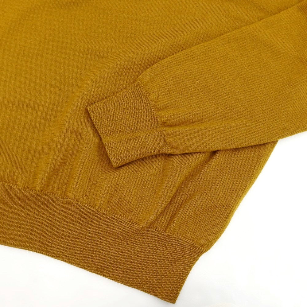 [Used] CRUCIANI Wool Crew Neck Pullover Knit Brown Ocher [Size 44] [BRW] [A/W] [Condition Rank A] [Men&