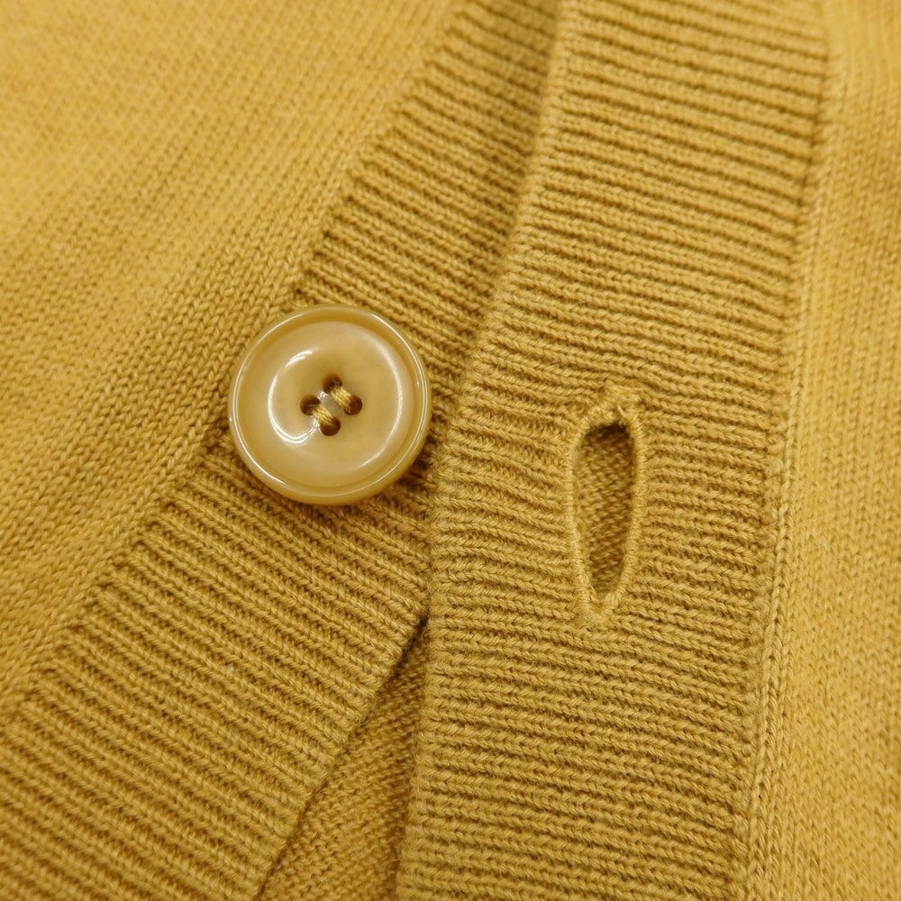 [Used] A.P.C. Cotton Cashmere Knit Cardigan, Ocher Color [Size S] [YEL] [A/W] [Condition Rank C] [Men&