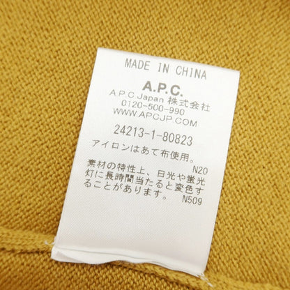 [Used] A.P.C. Cotton Cashmere Knit Cardigan, Ocher Color [Size S] [YEL] [A/W] [Condition Rank C] [Men&