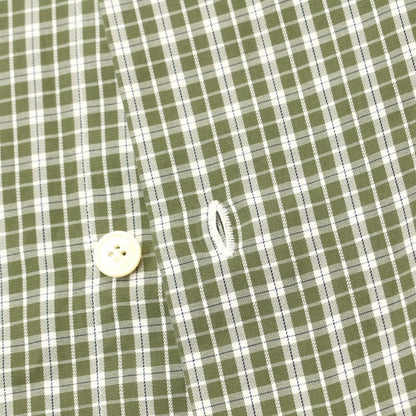 [Used] Finamore Cotton Horizontal Collar Casual Shirt Olive x White [Size 40] [GRN] [S/S/A/W] [Condition Rank B] ​​[Men&