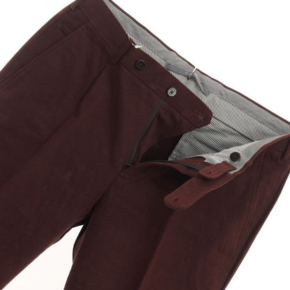 [Used] Ermenegildo Zegna Cotton Cashmere Casual Slacks Pants Maroon [Size 46] [RED] [A/W] [Condition Rank C] [Men&