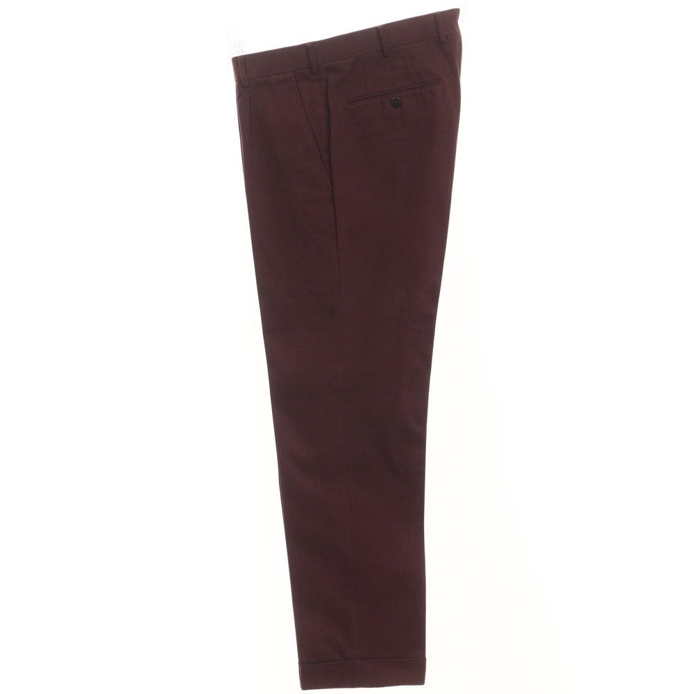 [Used] Ermenegildo Zegna Cotton Cashmere Casual Slacks Pants Maroon [Size 46] [RED] [A/W] [Condition Rank C] [Men&