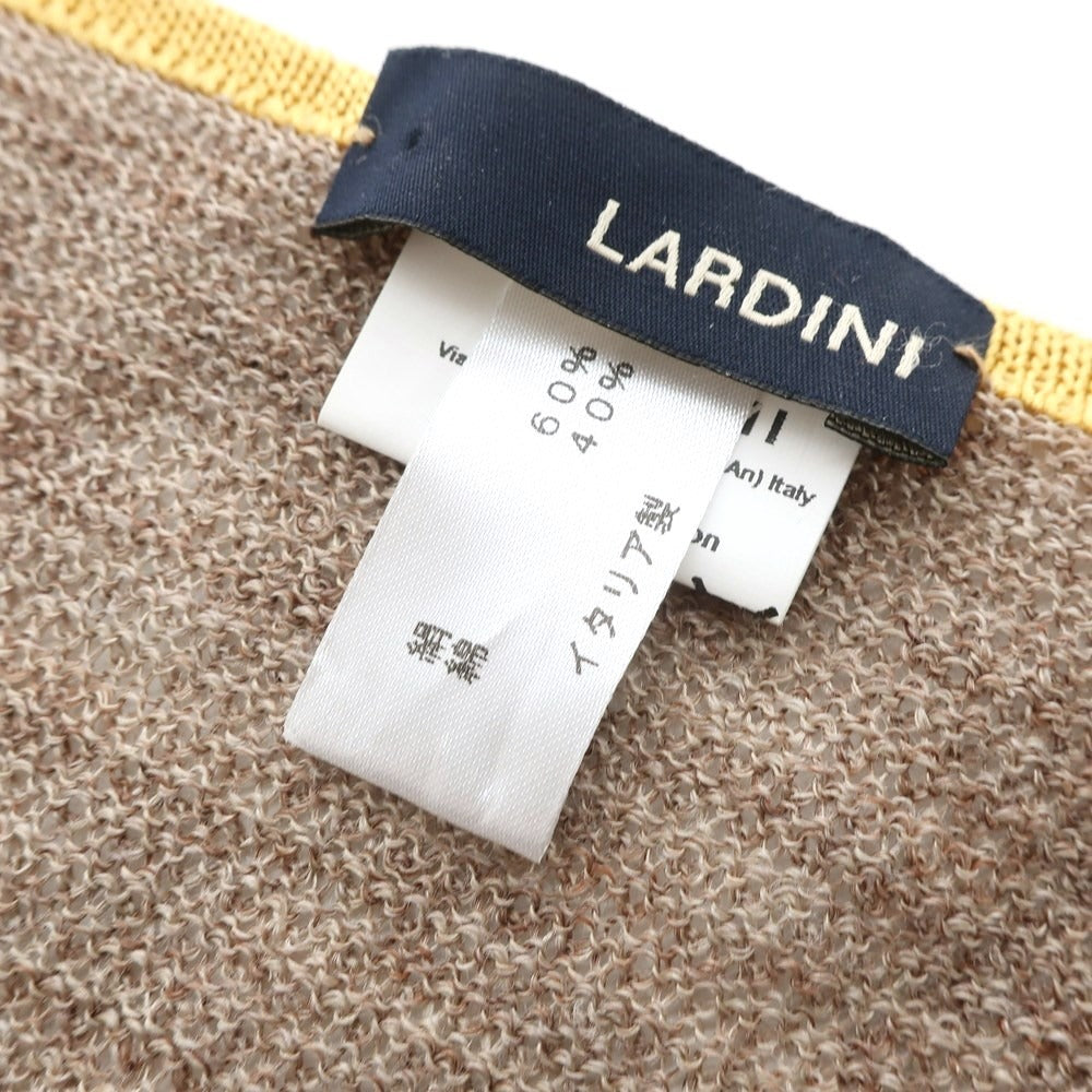 中古】ラルディーニ LARDINI シルクコットンニット ポケットチーフ