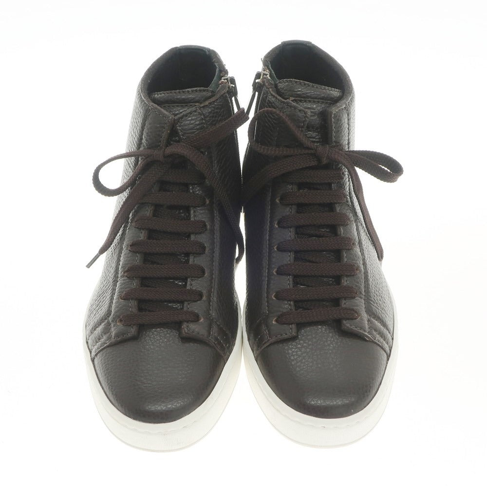 [Used] Santoni Leather High-Cut Sneakers Dark Brown [Size 5 1/2] [BRW] [S/S/A/W] [Condition Rank A] [Men&