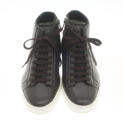 [Used] Santoni Leather High-Cut Sneakers Dark Brown [Size 5 1/2] [BRW] [S/S/A/W] [Condition Rank A] [Men&