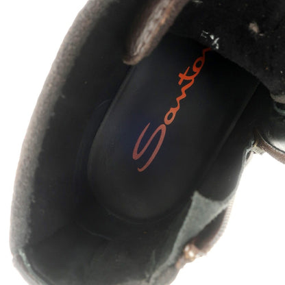 [Used] Santoni Leather High-Cut Sneakers Dark Brown [Size 5 1/2] [BRW] [S/S/A/W] [Condition Rank A] [Men&