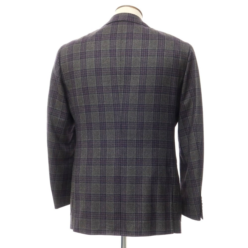 [Used] Ring Jacket, Wool Check 3B Tailored Jacket, Gray x Purple [No size indicated (L)] [GRY] [A/W] [Condition Rank A] [Men&