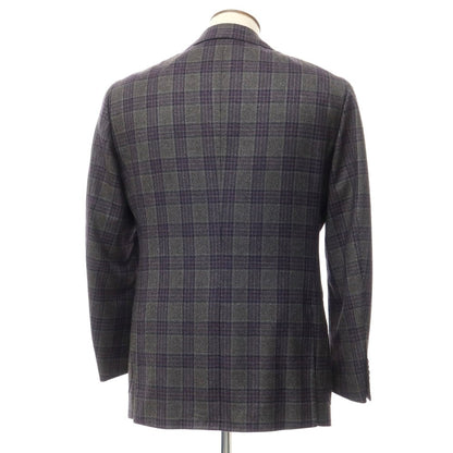 [Used] Ring Jacket, Wool Check 3B Tailored Jacket, Gray x Purple [No size indicated (L)] [GRY] [A/W] [Condition Rank A] [Men&