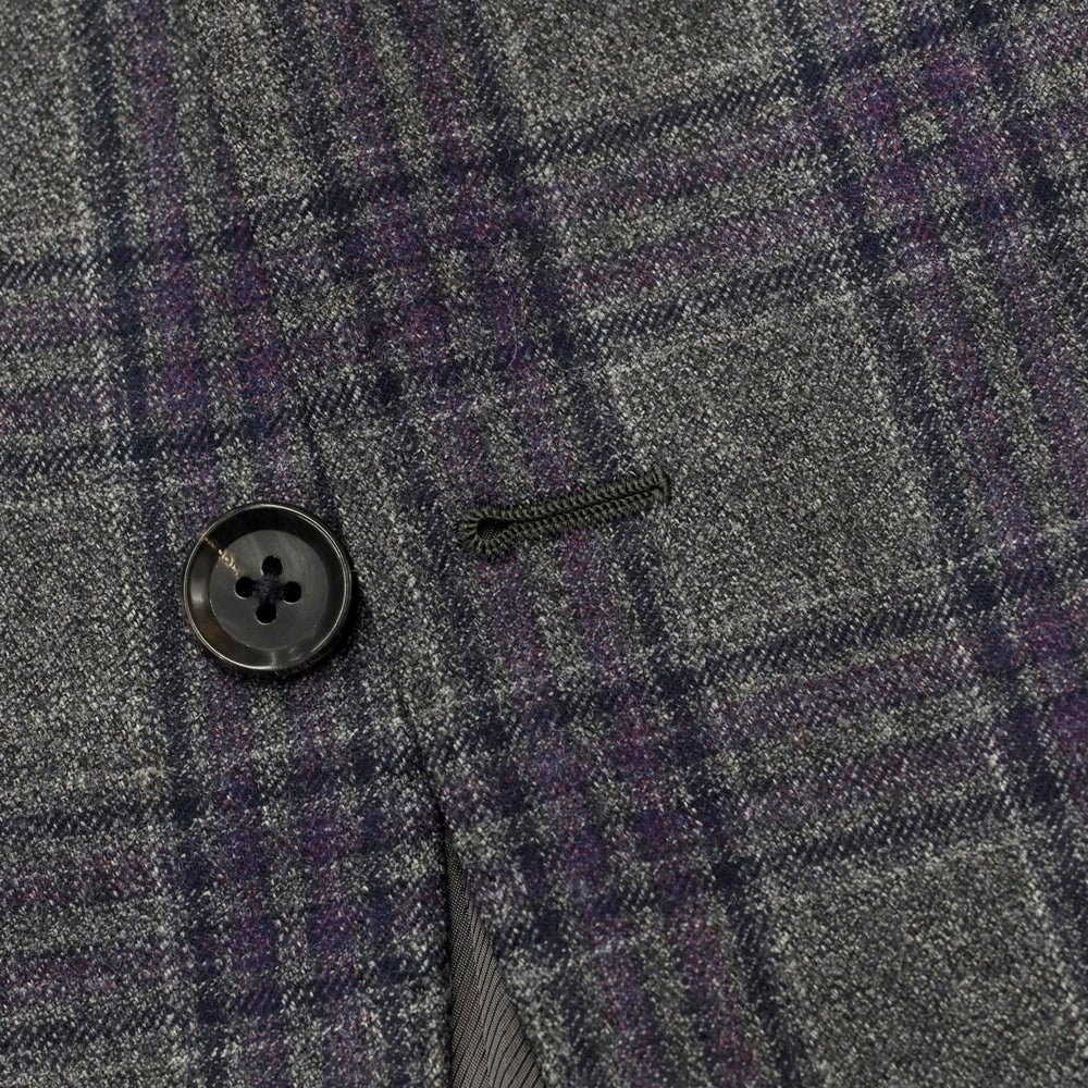 [Used] Ring Jacket, Wool Check 3B Tailored Jacket, Gray x Purple [No size indicated (L)] [GRY] [A/W] [Condition Rank A] [Men&