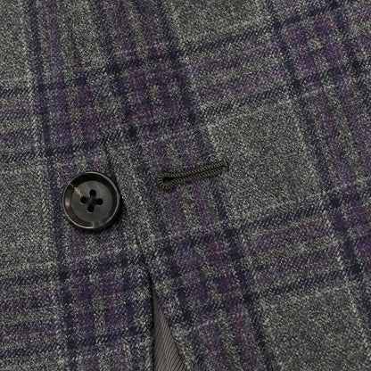 [Used] Ring Jacket, Wool Check 3B Tailored Jacket, Gray x Purple [No size indicated (L)] [GRY] [A/W] [Condition Rank A] [Men&