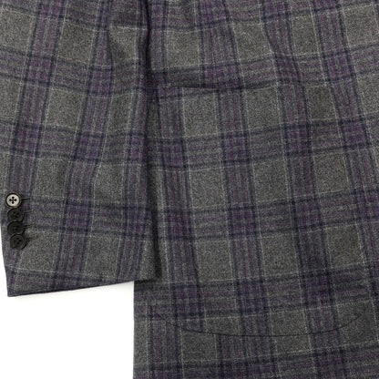 [Used] Ring Jacket, Wool Check 3B Tailored Jacket, Gray x Purple [No size indicated (L)] [GRY] [A/W] [Condition Rank A] [Men&
