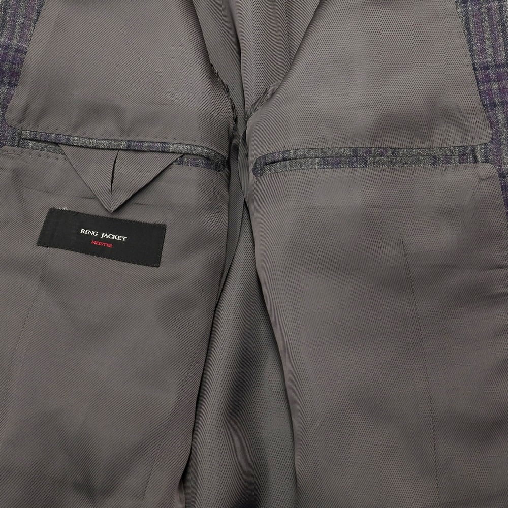 [Used] Ring Jacket, Wool Check 3B Tailored Jacket, Gray x Purple [No size indicated (L)] [GRY] [A/W] [Condition Rank A] [Men&