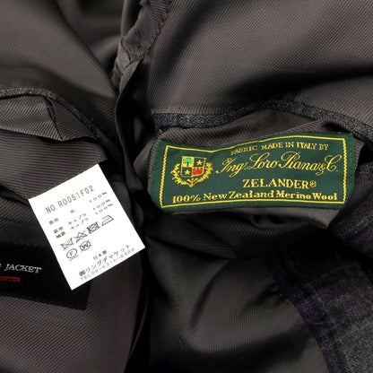 [Used] Ring Jacket, Wool Check 3B Tailored Jacket, Gray x Purple [No size indicated (L)] [GRY] [A/W] [Condition Rank A] [Men&