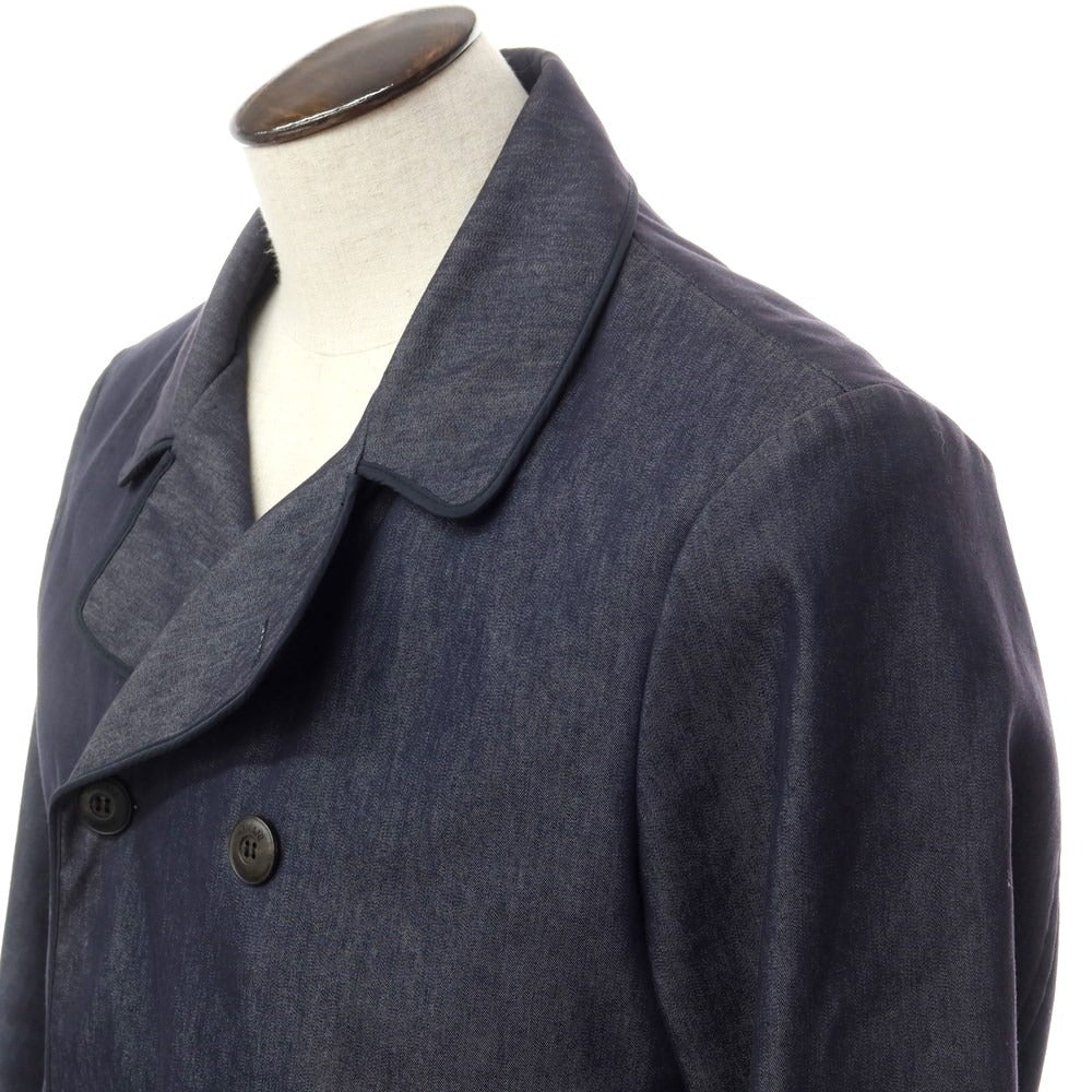 Used] ARMANI COLLEZIONI wool polyester double-breasted coat Navy [Siz –  リタリオリブロ