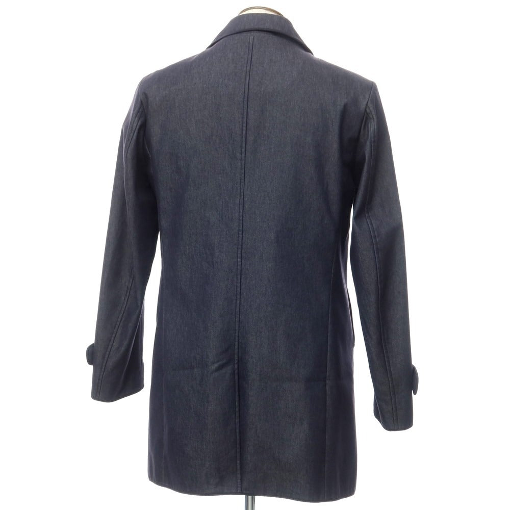 【中古】アルマーニ コレッツォーニ ARMANI COLLEZIONI ウールポリエステル ダブルブレストコート
 ネイビー【サイズ50】【NVY】【A/W】【状態ランクC】【メンズ】
【759892】[DPD]