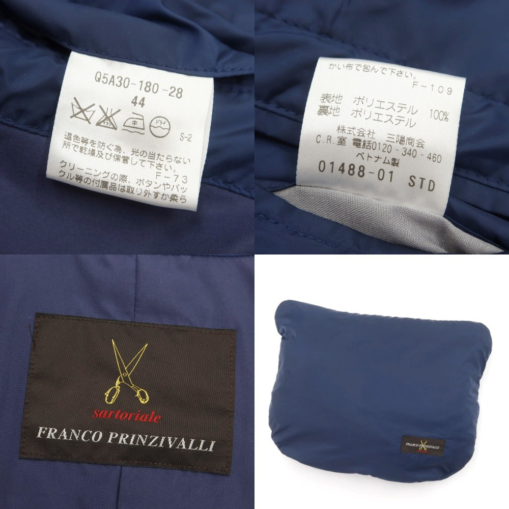 【中古】フランコ プリンツィバリー FRANCO PRINZIVALLI ポリエステル ステンカラーコート ネイビーブルー【 44 】【 状態ランクB 】【 メンズ 】
[DPD]