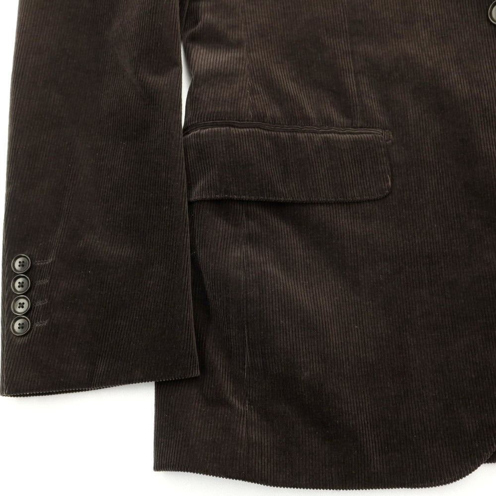 [Used] UNITED ARROWS Cotton Corduroy 2B Casual Jacket Black Brown [Size 44] [BRW] [A/W] [Condition Rank C] [Men&