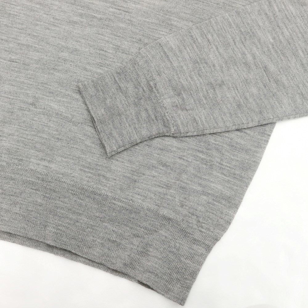 [Used] John Smedley Wool V-neck pullover knit, light grey [Size S] [GRY] [A/W] [Condition Rank C] [Men&