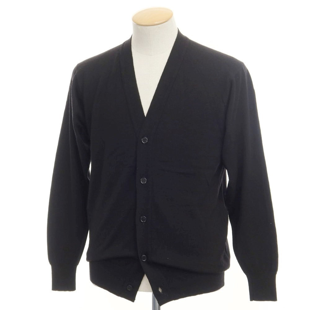 【中古】ジョンスメドレー JOHN SMEDLEY ウール ニット カーディガン ブラック【サイズS】【BLK】【A/W】【状態ランクB】【メンズ】【768869】