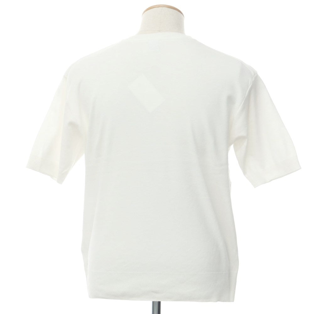 [Used] GICIPI Cotton Short Sleeve Crew Neck Pullover Knit White [Size 3] [WHT] [S/S] [Condition Rank C] [Men&