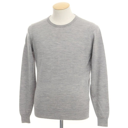 [Used] John Smedley Wool Crew Neck Pullover Knit Light Gray [Size S] [GRY] [A/W] [Condition Rank C] [Men&