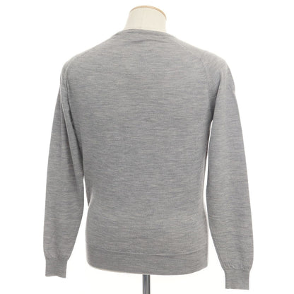 [Used] John Smedley Wool Crew Neck Pullover Knit Light Gray [Size S] [GRY] [A/W] [Condition Rank C] [Men&