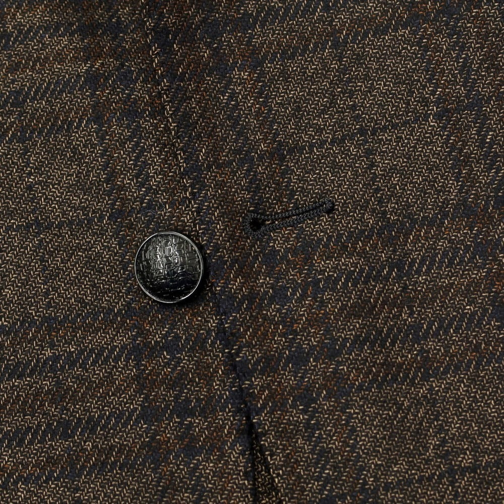 [Used] TAGLIATORE Wool acetate check 2B casual jacket Dark brown x black [Size 48] [BRW] [A/W] [Condition rank B] ​​[Men&