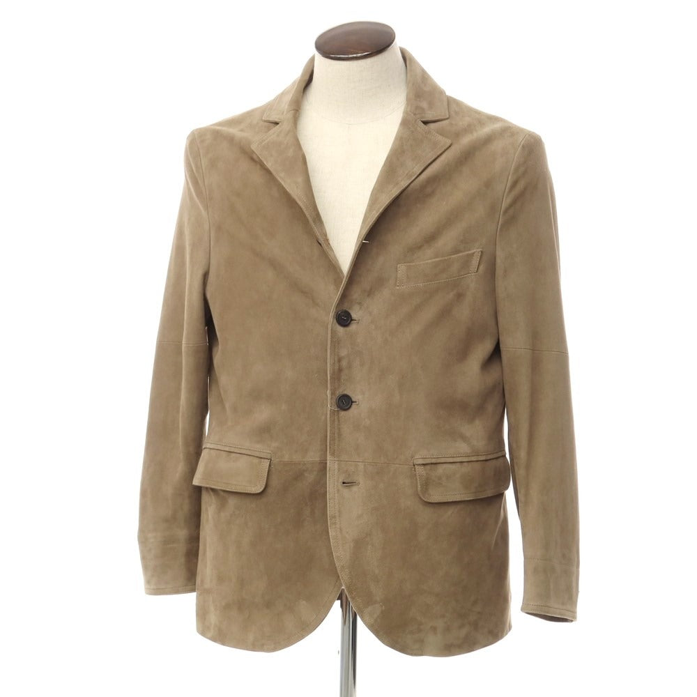 [Used] EMMETI goatskin suede casual jacket, beige [size 52] [BEI] [A/W] [Condition rank C] [Men&