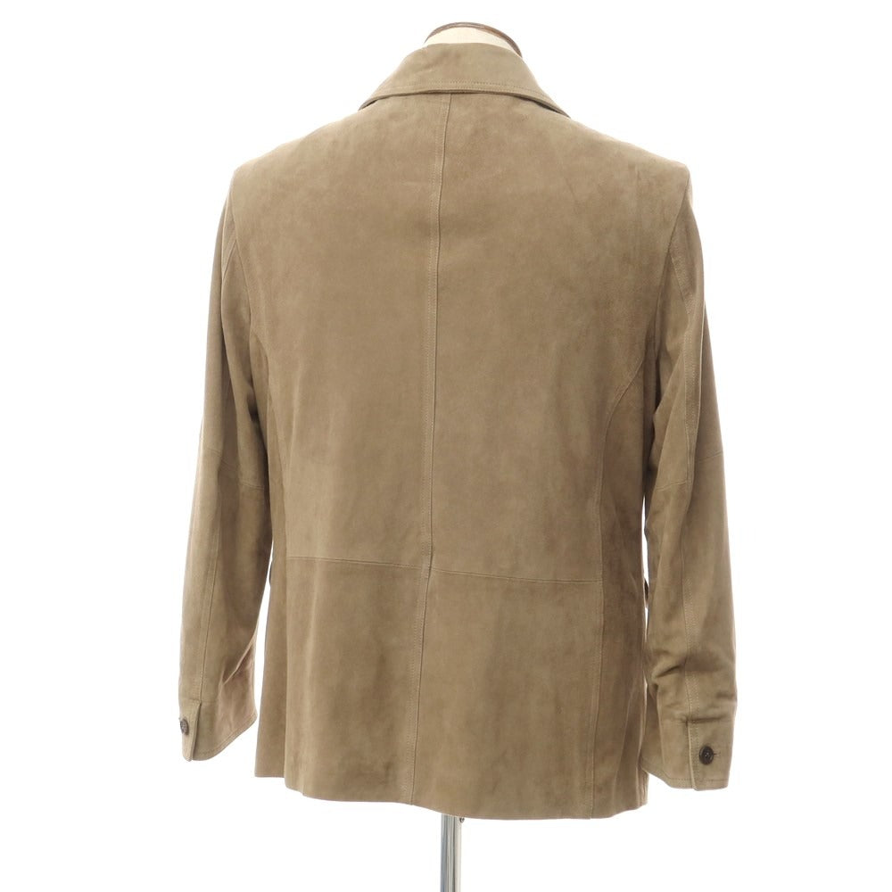 [Used] EMMETI goatskin suede casual jacket, beige [size 52] [BEI] [A/W] [Condition rank C] [Men&