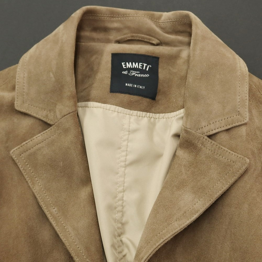 [Used] EMMETI goatskin suede casual jacket, beige [size 52] [BEI] [A/W] [Condition rank C] [Men&