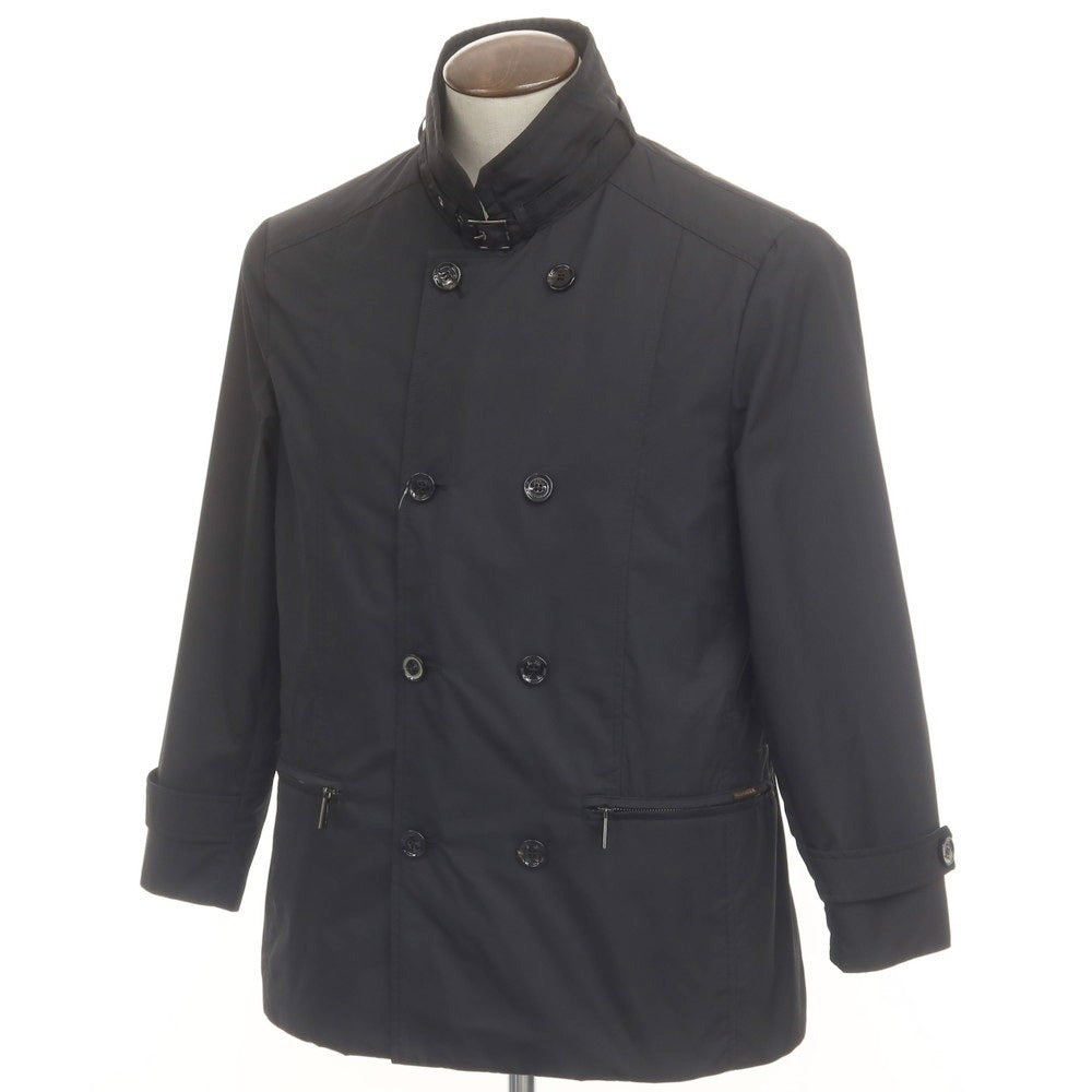 [Used] MOORER NABUCCO-KM Polyester Double Stand Collar Coat Black [50] [Condition Rank B] [Men&